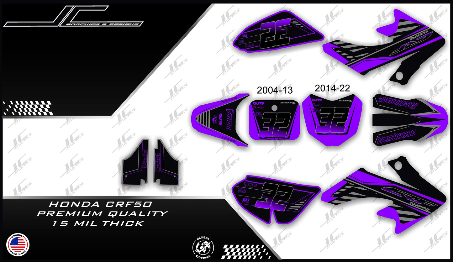 Honda CRF50 Purple Fasthouse