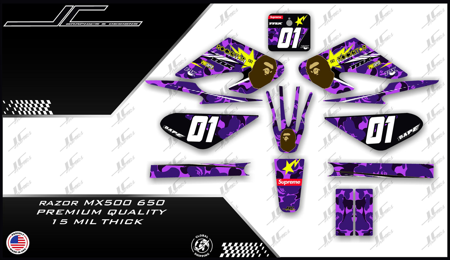 Razor MX500-650 Purple Bape