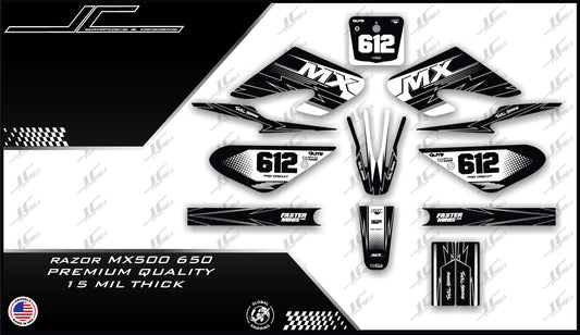 Razor MX500-650 Black & White
