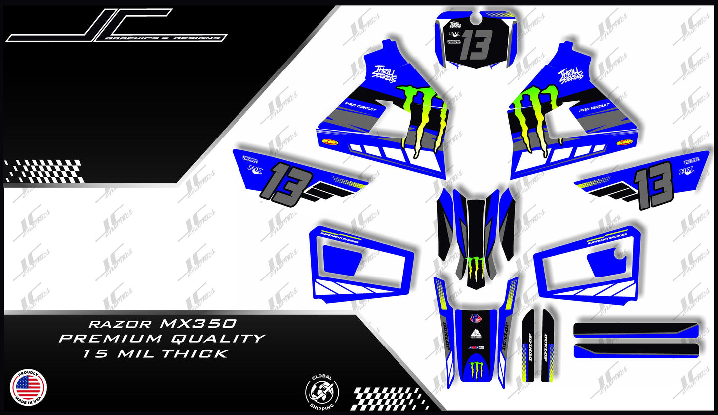 Razor MX350 Blue Monster