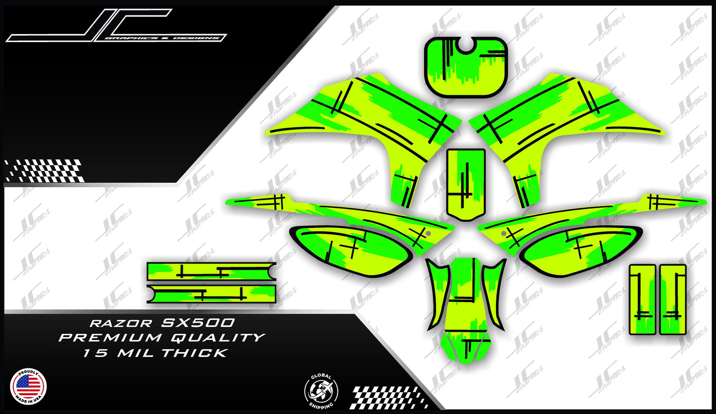 Razor SX500 Green Cartoon