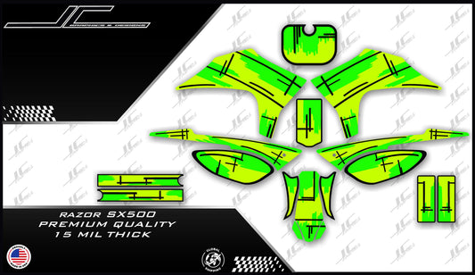 Razor SX500 Green Cartoon