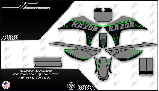 Razor SX500 Grey Green Lightning